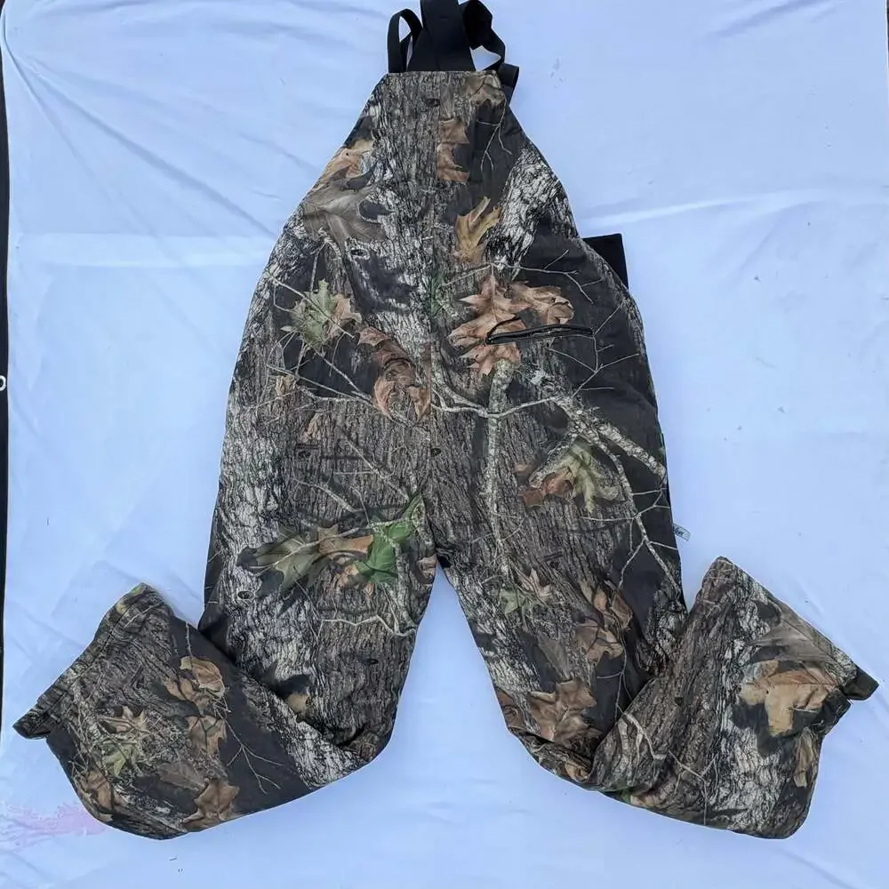 Browning Primaloft Insulated Mossy Oak Camo Hunting Bib Overalls Size 2XL